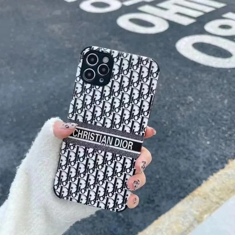 Dior Classic Logo Black iPhone Case
