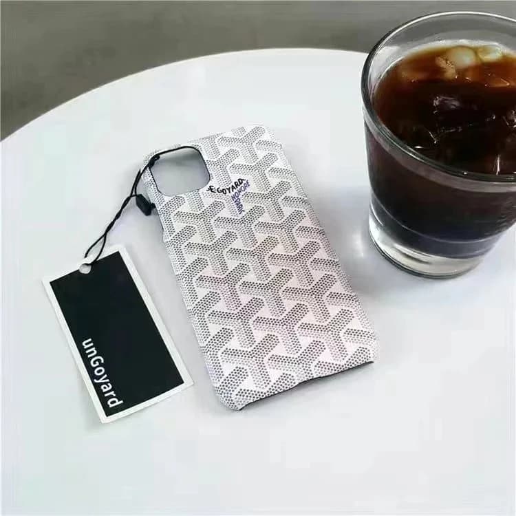 Goyard Goyardine iPhone Case White