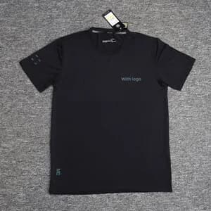 T-Shirt With Logo Black Casual Top