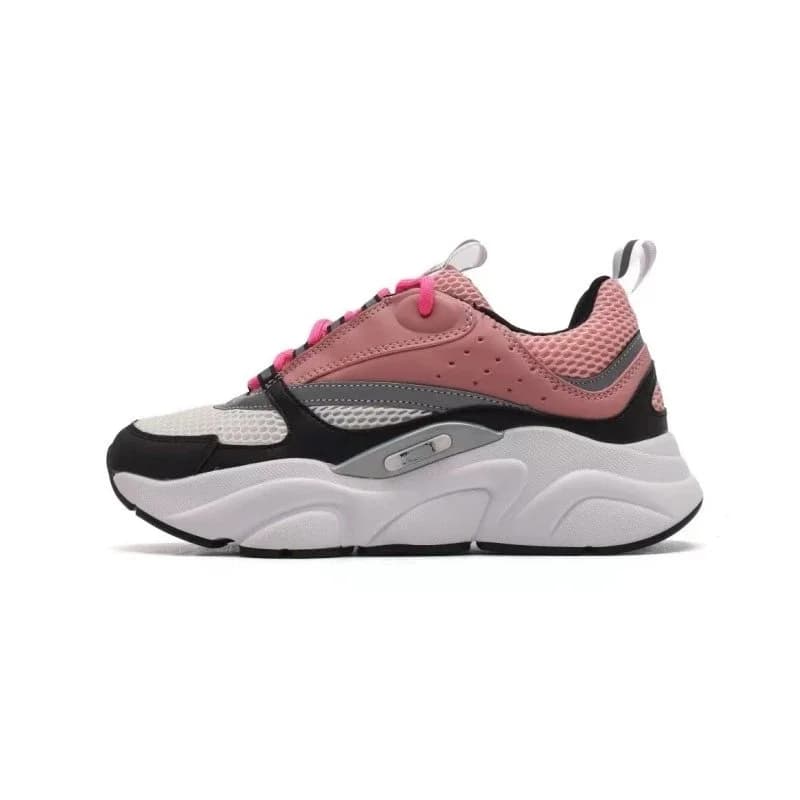 ALBB-11 Pink and White Low-Top Sneakers