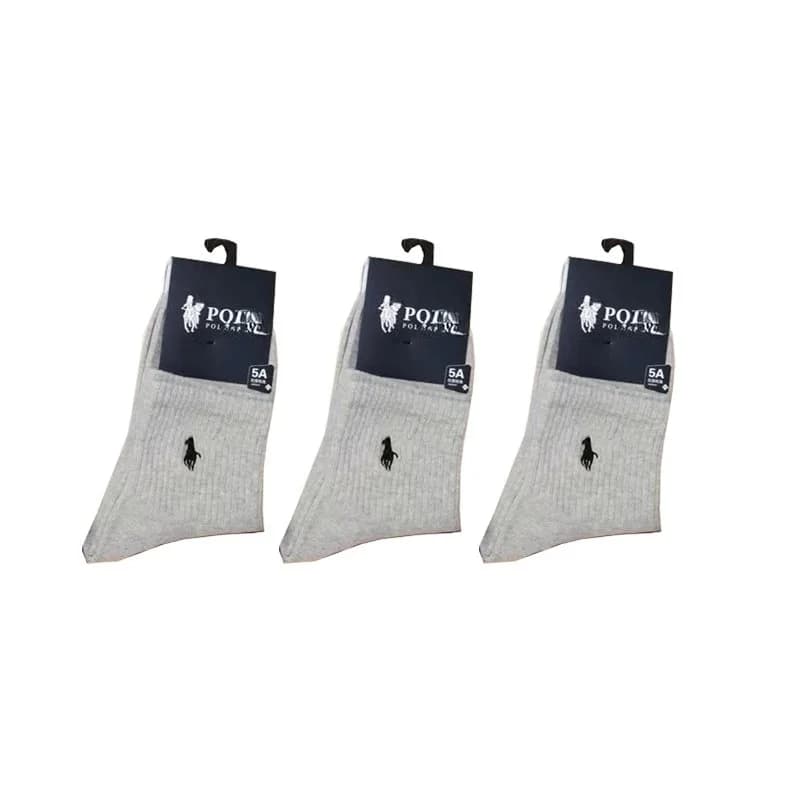 Polo Ralph Lauren Grey Pony Logo Socks 5 pairs