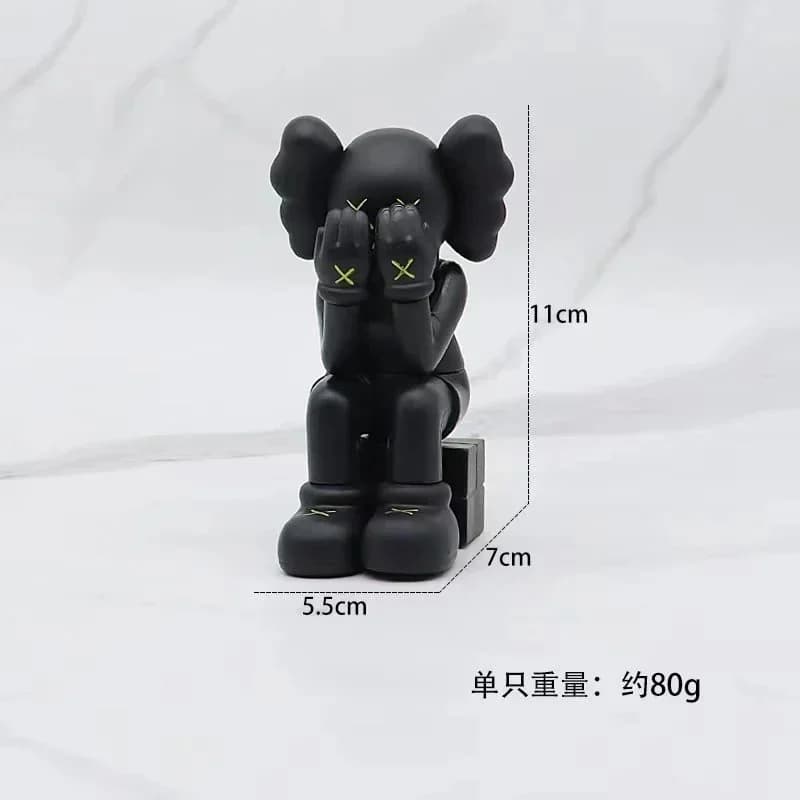 Black KAWS Companion Figure Statue