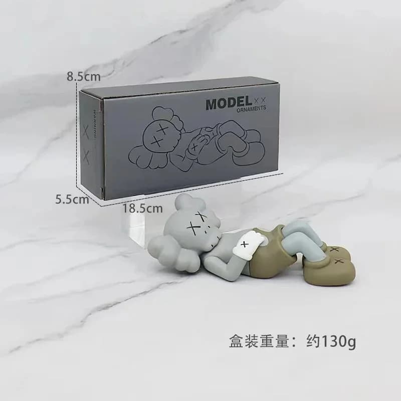 KAWS Model Ornament Figurine Grey