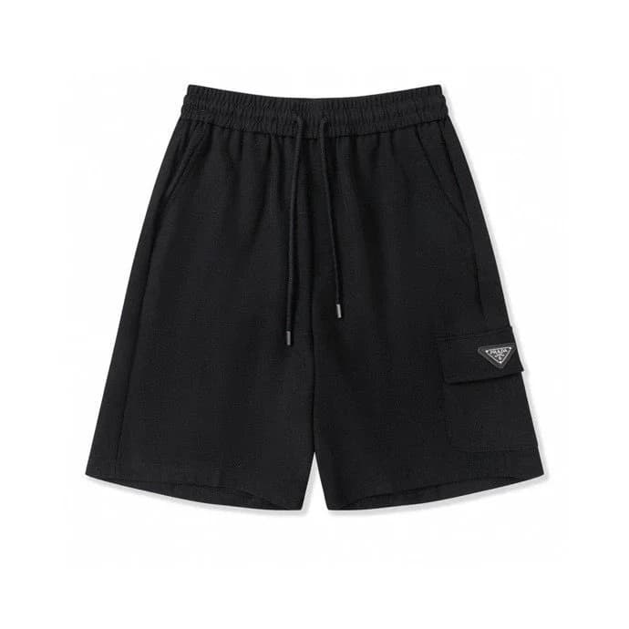 Prada Re-Nylon Black Cargo Shorts