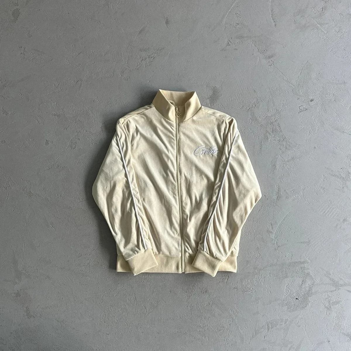 Cartier 'C' Embroidered Beige Track Jacket