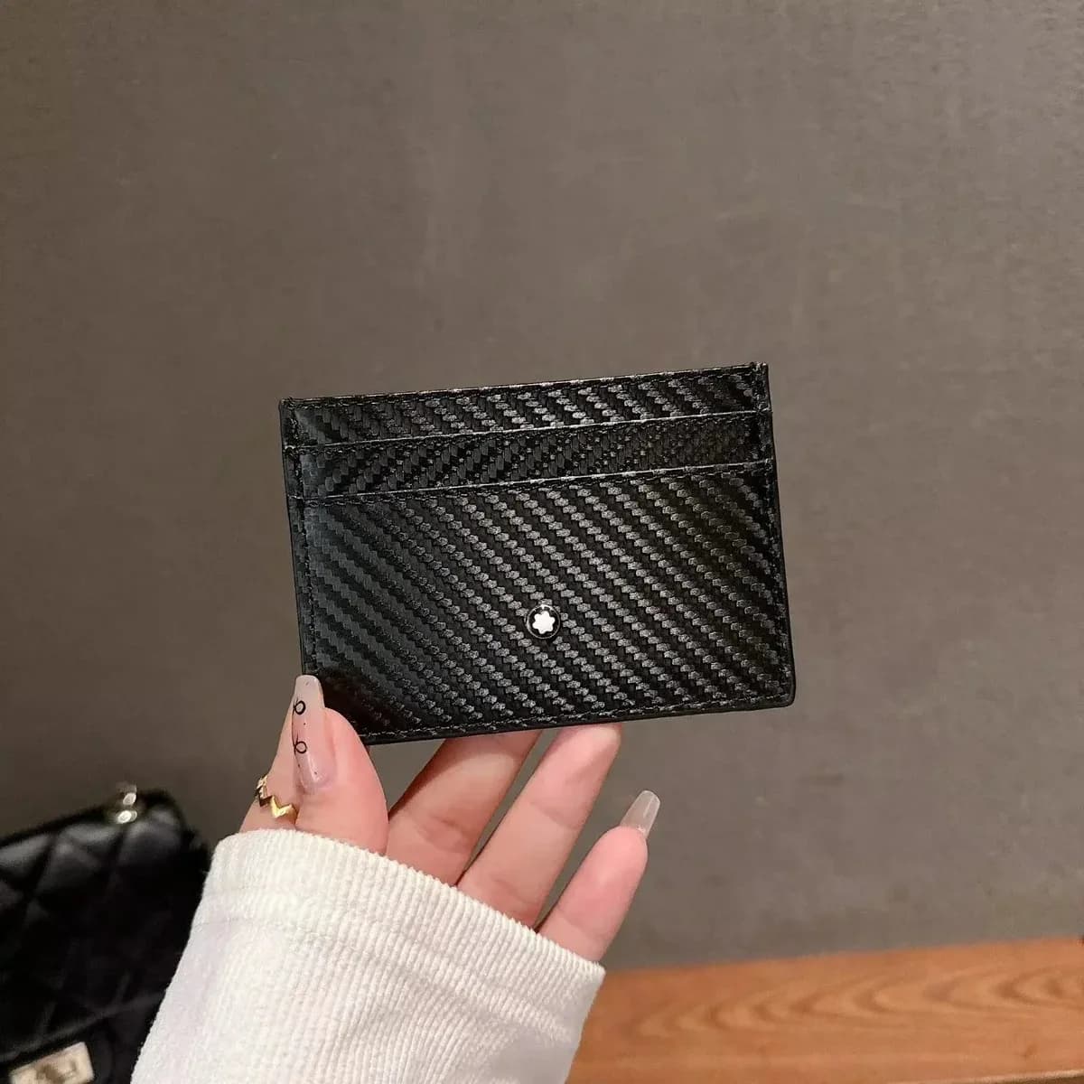 Montblanc Carbon Fiber Card Holder Black