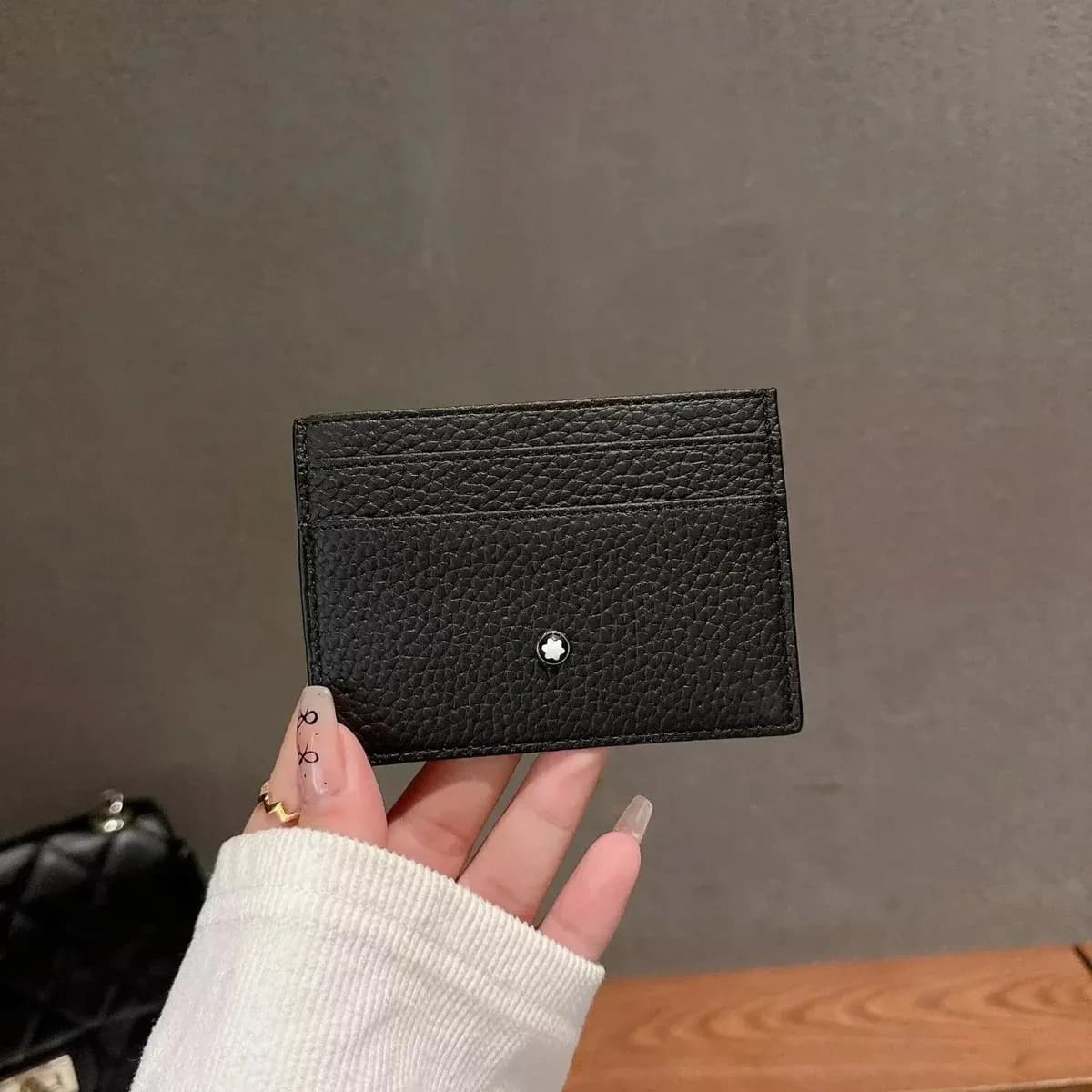 Montblanc Black Grain Leather Cardholder