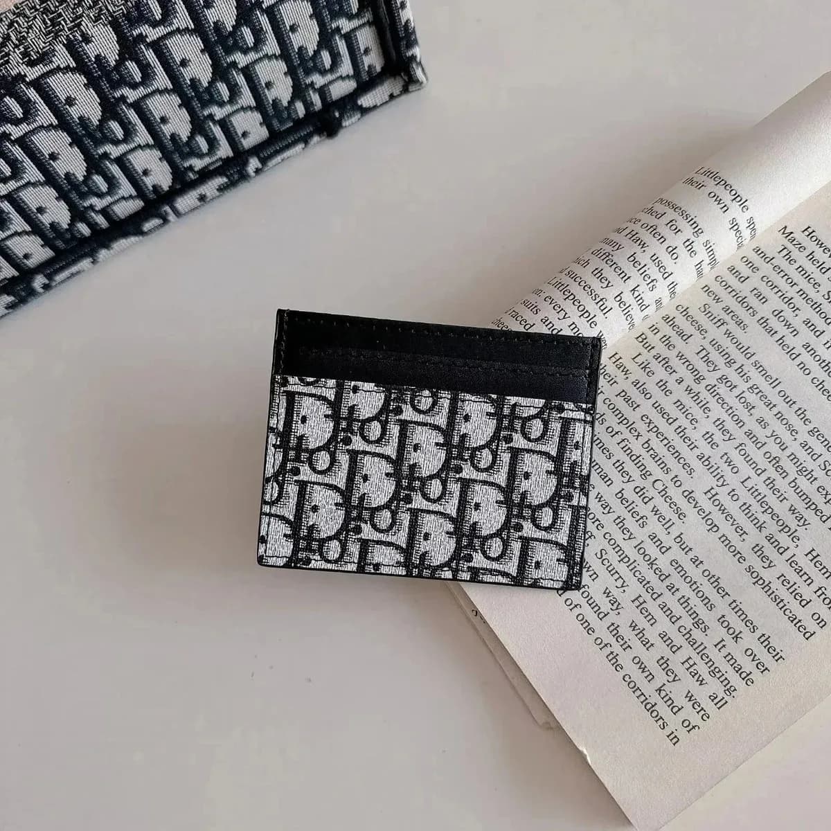 Dior Card Holder Monogram Black & White