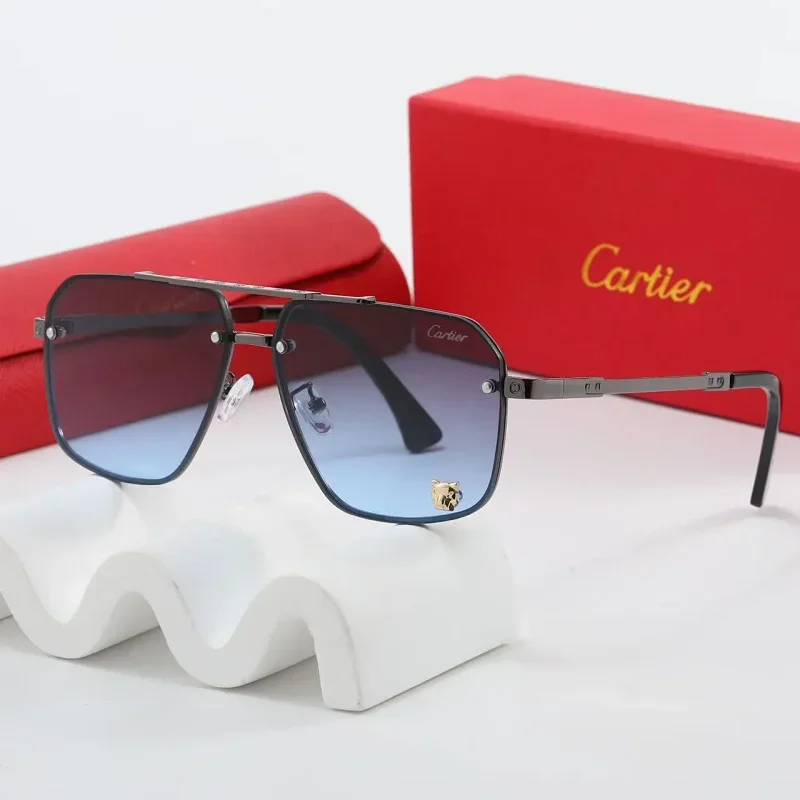 Cartier Soleil Blanc Cartier11 Gradient Blue Sunglasses