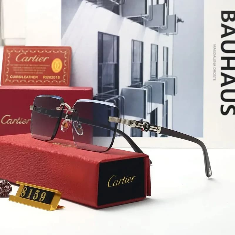 Cartier Soleil Blanc Cartier8 Gradient Sunglasses