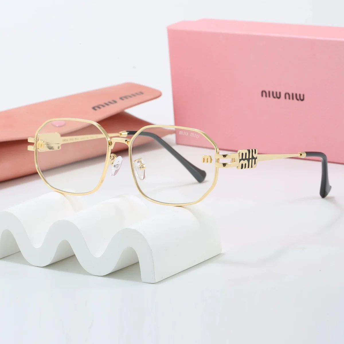 Miu Miu miu miu4 Gold Frame Eyewear