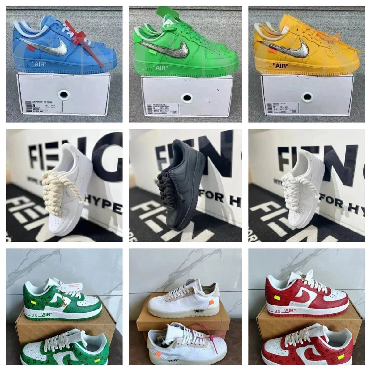 Red and White Panelled Low-Top Sneakers seller listing evidence