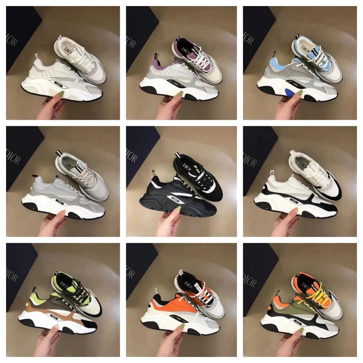 Orange and Beige Low-Top Sneakers seller listing evidence