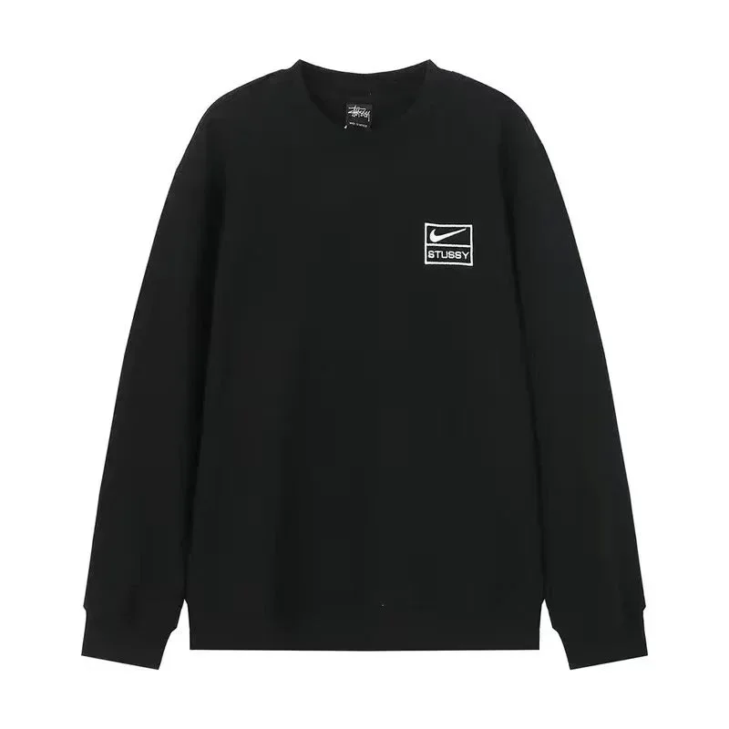 Stussy Nike Black Crewneck T-Shirt