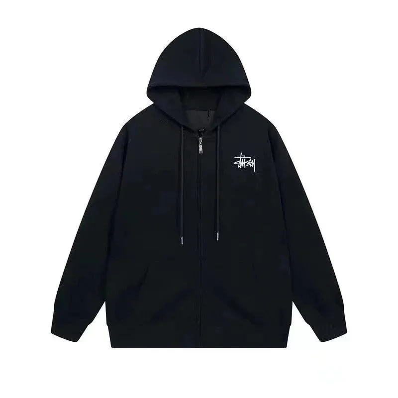Stussy Black Stussy Zip-Up Hoodie