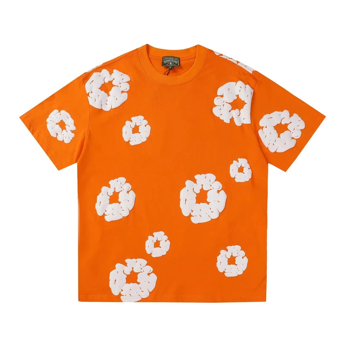 Denim Tears Cloud Print Orange T-Shirt