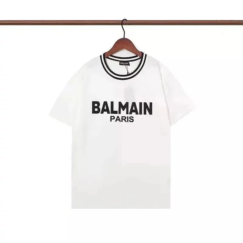 Balmain White 'BALMAIN PARIS' T-Shirt