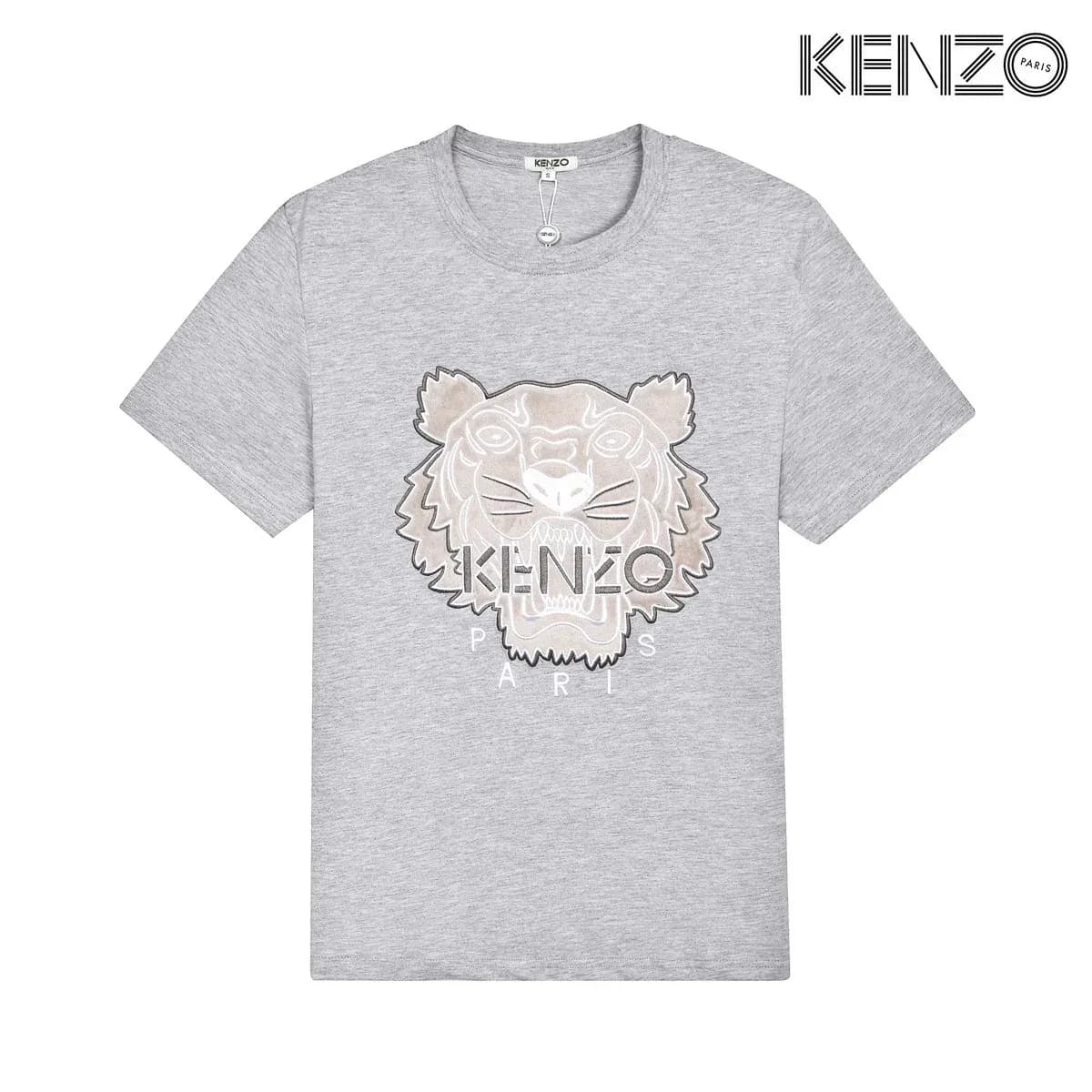 Kenzo Tiger Head Grey T-Shirt