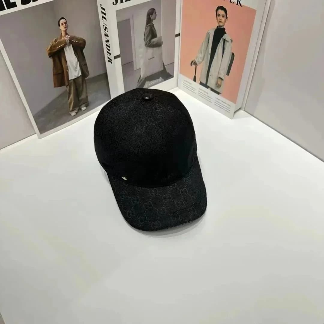 Gucci GG Monogram Black Cap