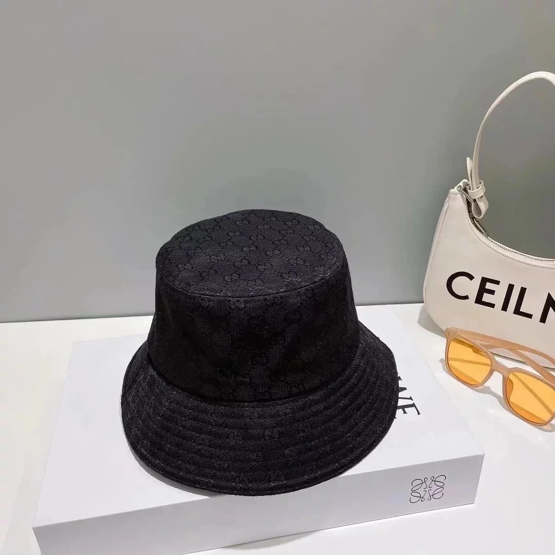 Gucci GG Monogram Black Bucket Hat