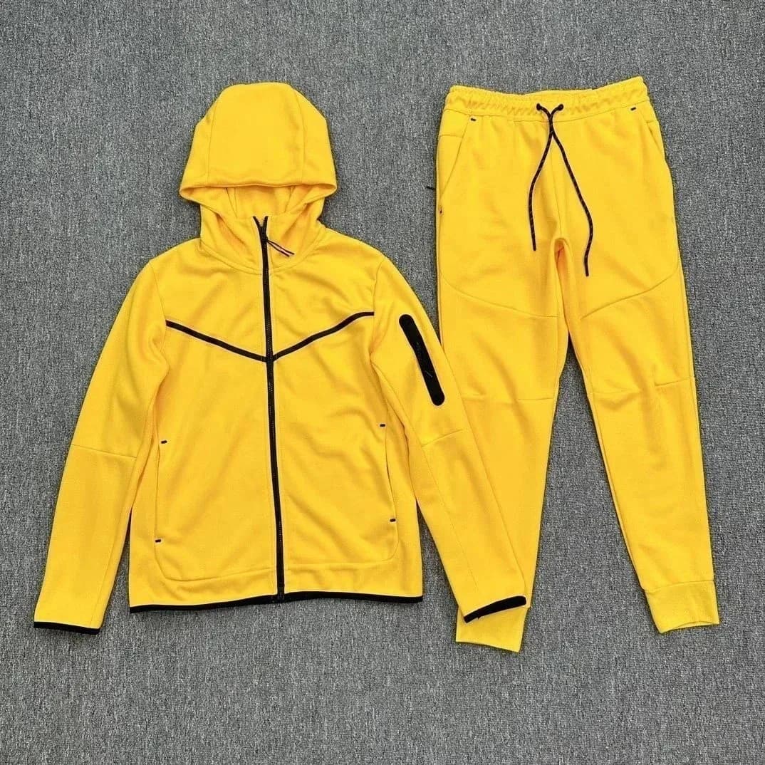 Nike Tech Fleece Yellow Tracksuit Set
