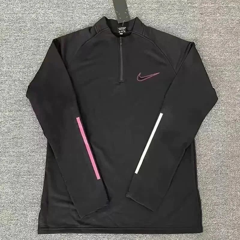 Nike Air Tech Fleece Black/Pink Long Sleeve Top