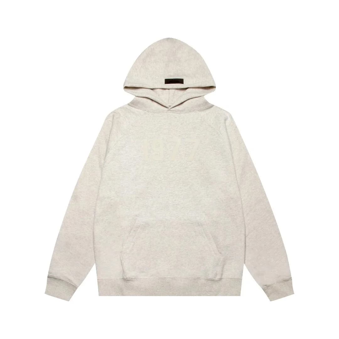 Hoodie 1977 Oatmeal Cotton Pullover