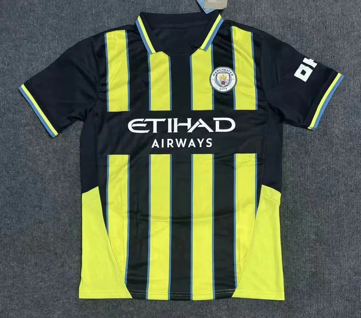 Manchester United City Away Jersey Black/Yellow