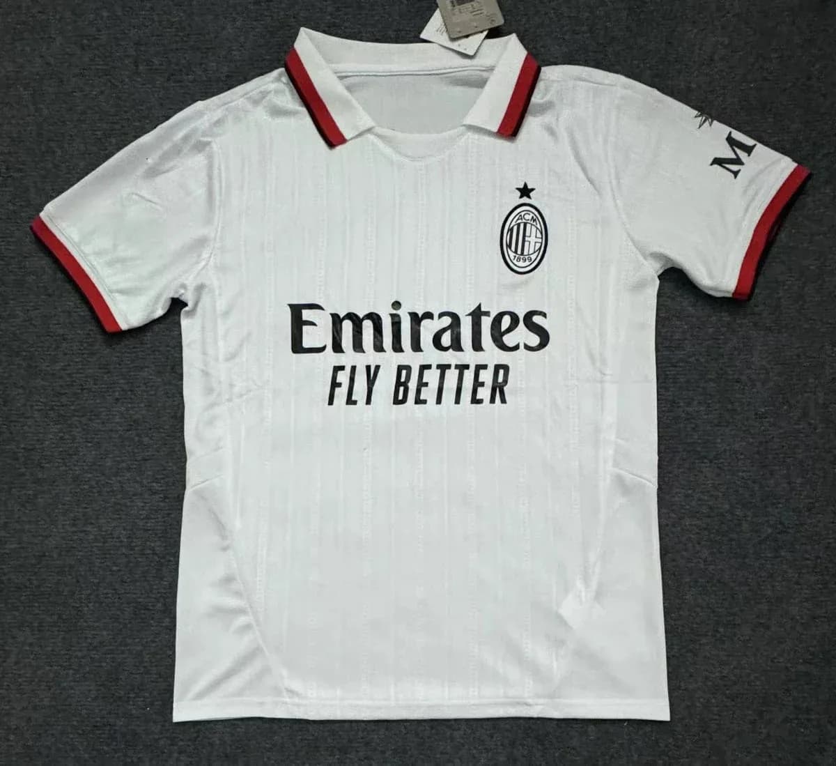 Nike AC Milan Away Jersey White Red Sporty