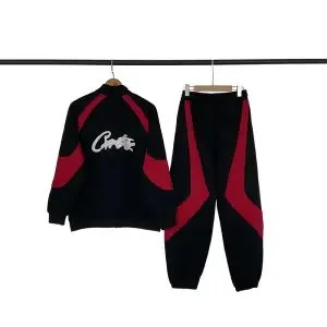 Tracksuit Set Black and Red