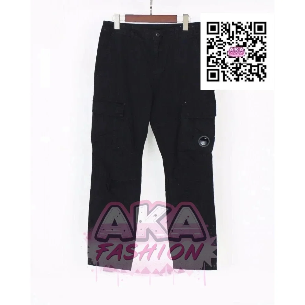 Unisex Black Cargo Pants with Side Pockets