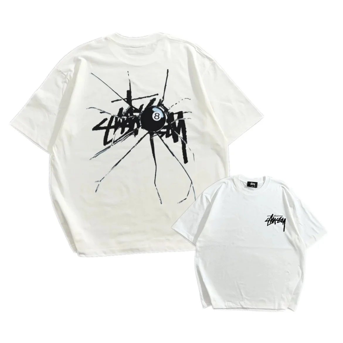 Stussy Stussy Basic Logo White T-Shirt