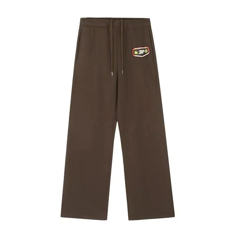 Unisex Brown WZPO Patch Track Pants