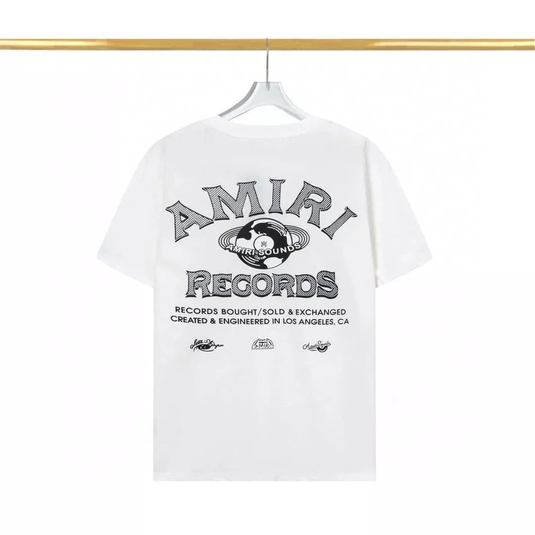 Amiri White Records T-Shirt