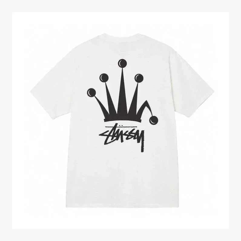 Stussy Crown T-Shirt White Solid T-Shirt
