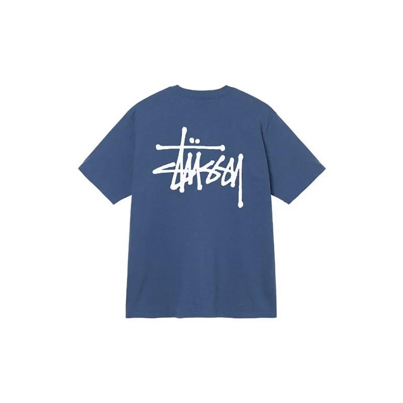 Stussy Basic Logo T-Shirt Navy Solid T-Shirt
