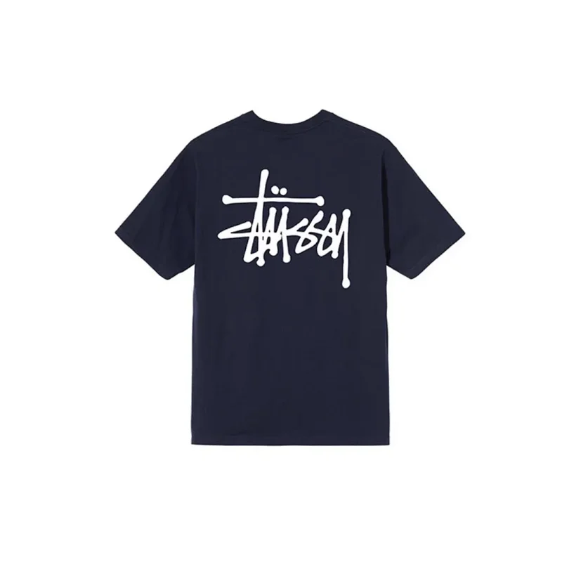 Stussy Stussy Basic Logo Navy T-Shirt