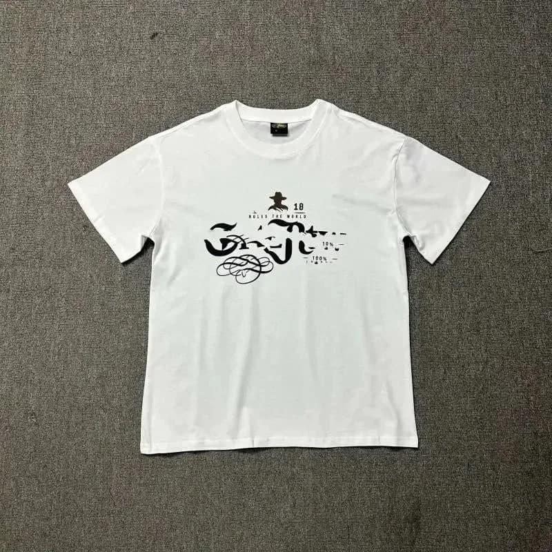 Unisex White 'Ruler of the World' Graphic T-Shirt