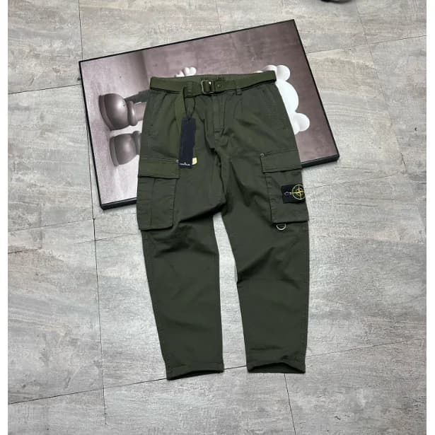 Stone Island 68-15 Olive Cargo Pants