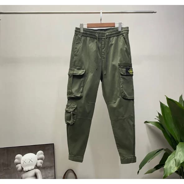 Stone Island 68-15 Olive Cargo Pants