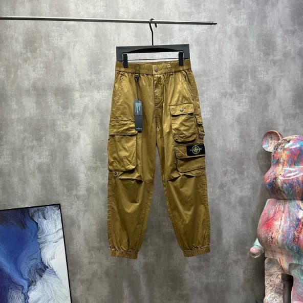 Stone Island 68-15 Olive Cargo Pants