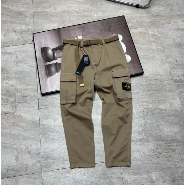 Stone Island 68-15 Cargo Pants Khaki Trousers