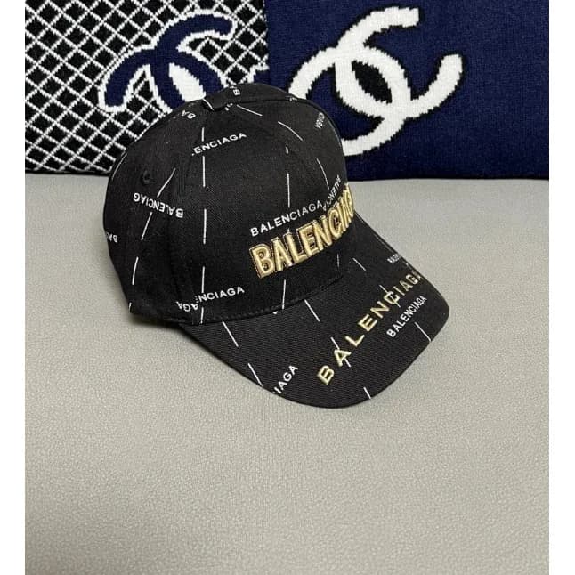 Balenciaga BA-1 Black & Gold Cap
