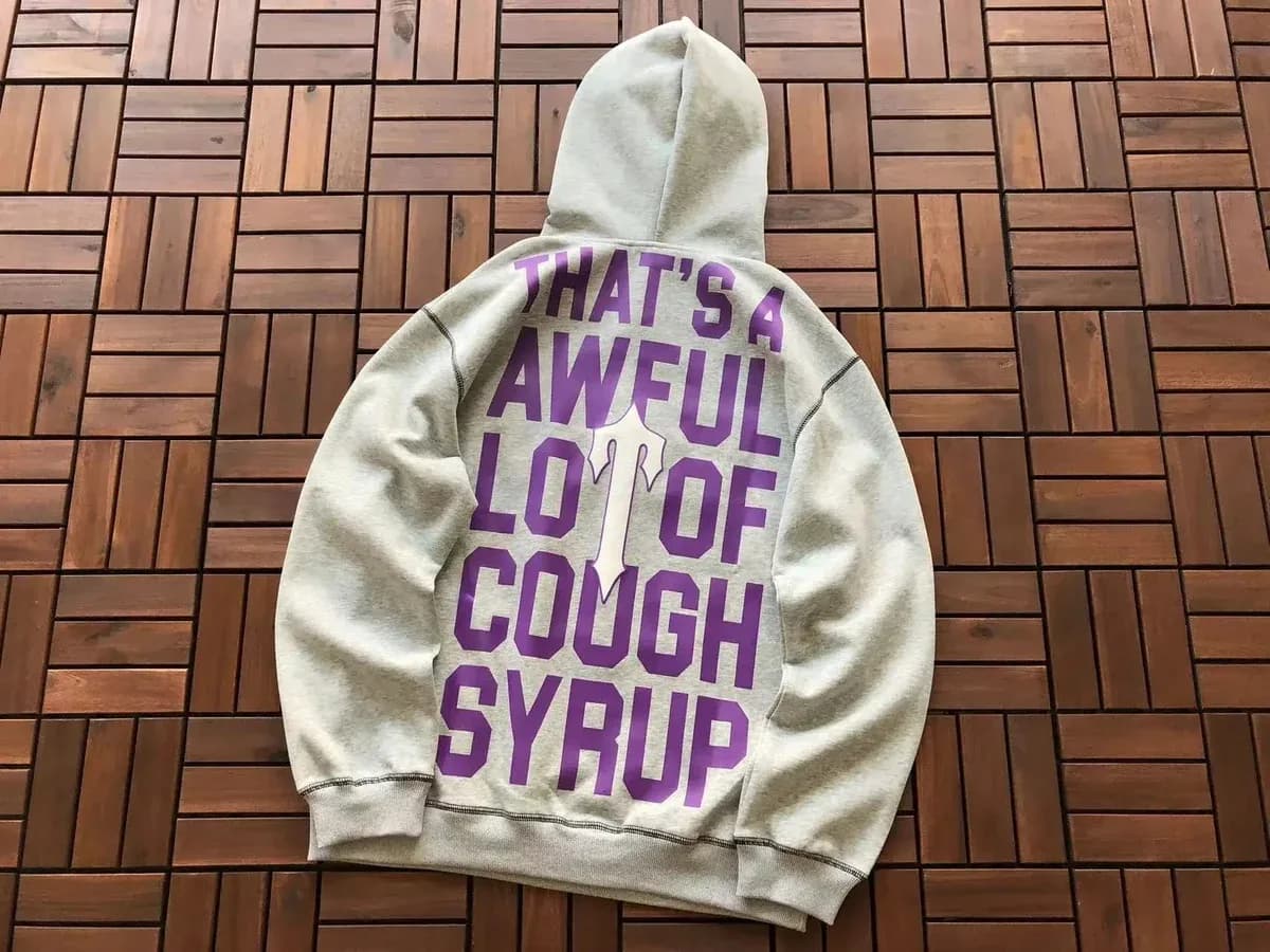Hoodie 'That's a Lot of Cough Syrup' Graphic Print