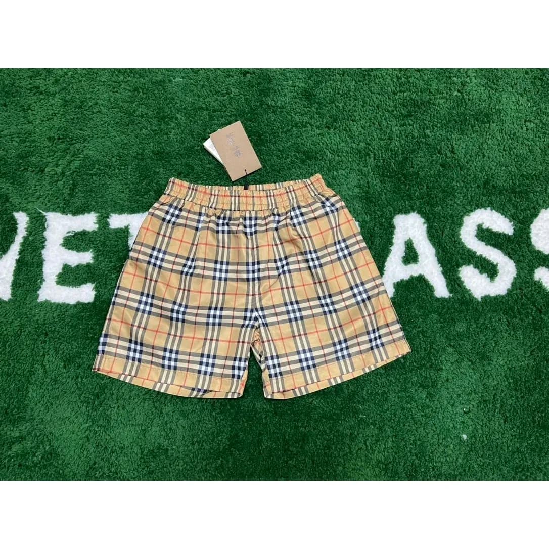 Burberry TB Monogram Plaid Shorts