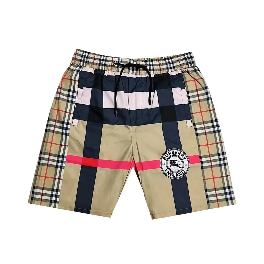 Burberry Classic Check Panel Shorts Beige/Pink