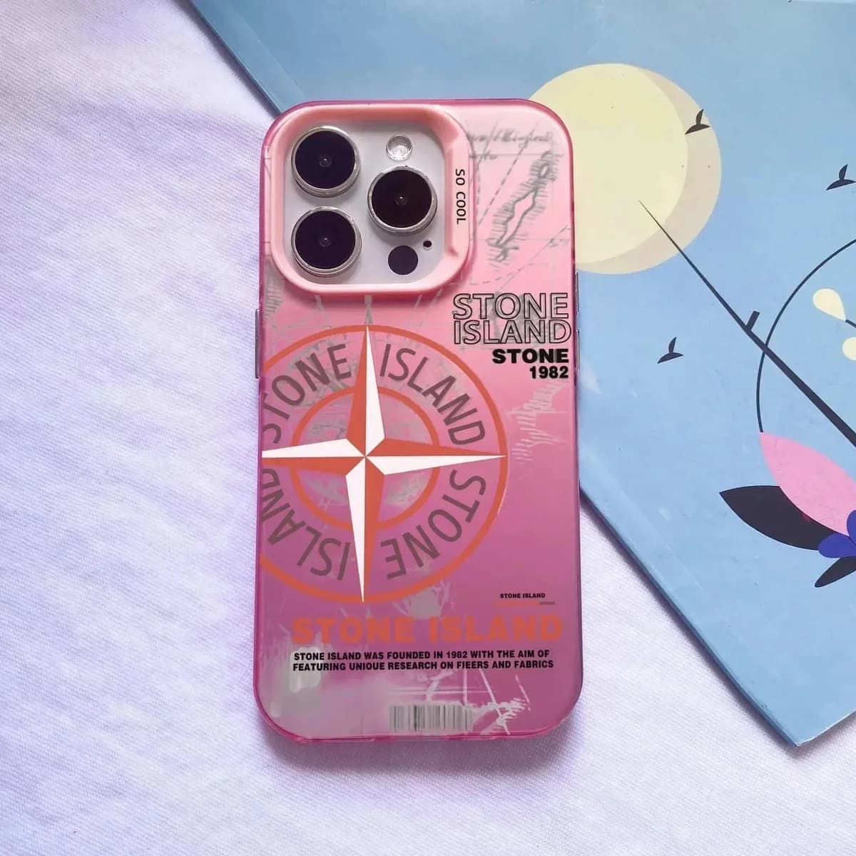 Stone Island Pink Compass Phone Case