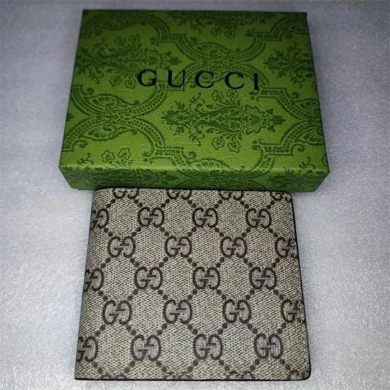 Gucci GG Supreme Beige & Brown Wallet