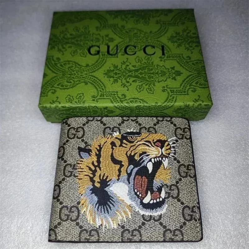 Gucci GG Supreme Tiger Embroidered Wallet